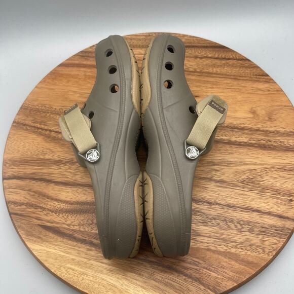 Crocs Ace Boating Clogs Mens Size 9 Green Comfort Casual Shoes main image 5